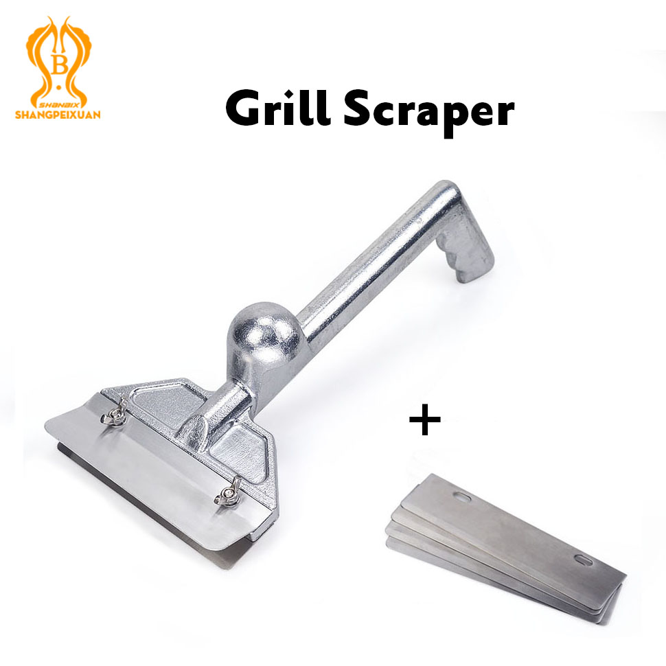 Heavy Equipment Scraper - Heavy Duty Outdoor Grill Scrapers, Casting