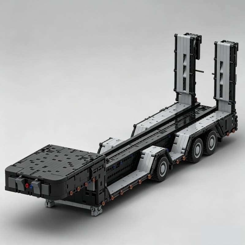 Heavy Equipment Education - 3931Parts Lowboy Trailer Heavy Equipment Transport