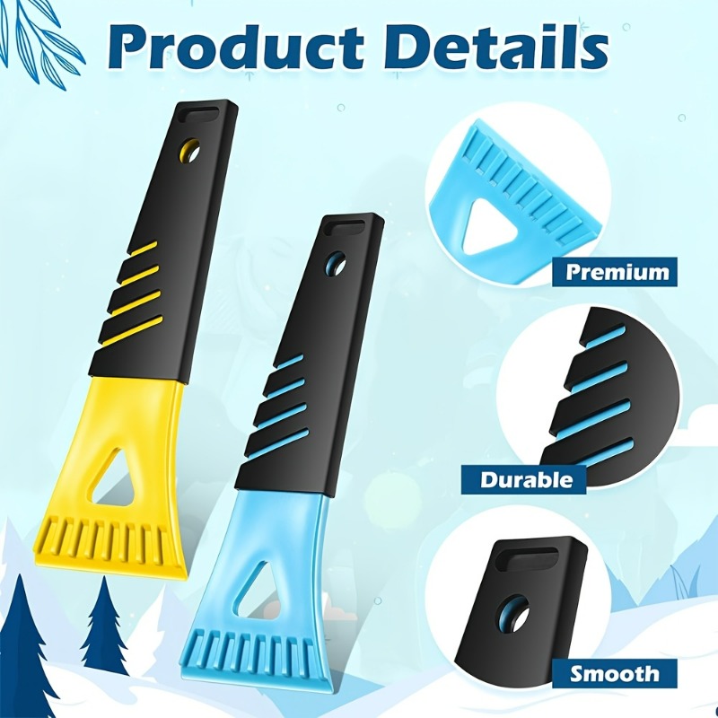 Heavy Equipment Scraper - 1pc Heavy-Duty PVC Ice Scraper with