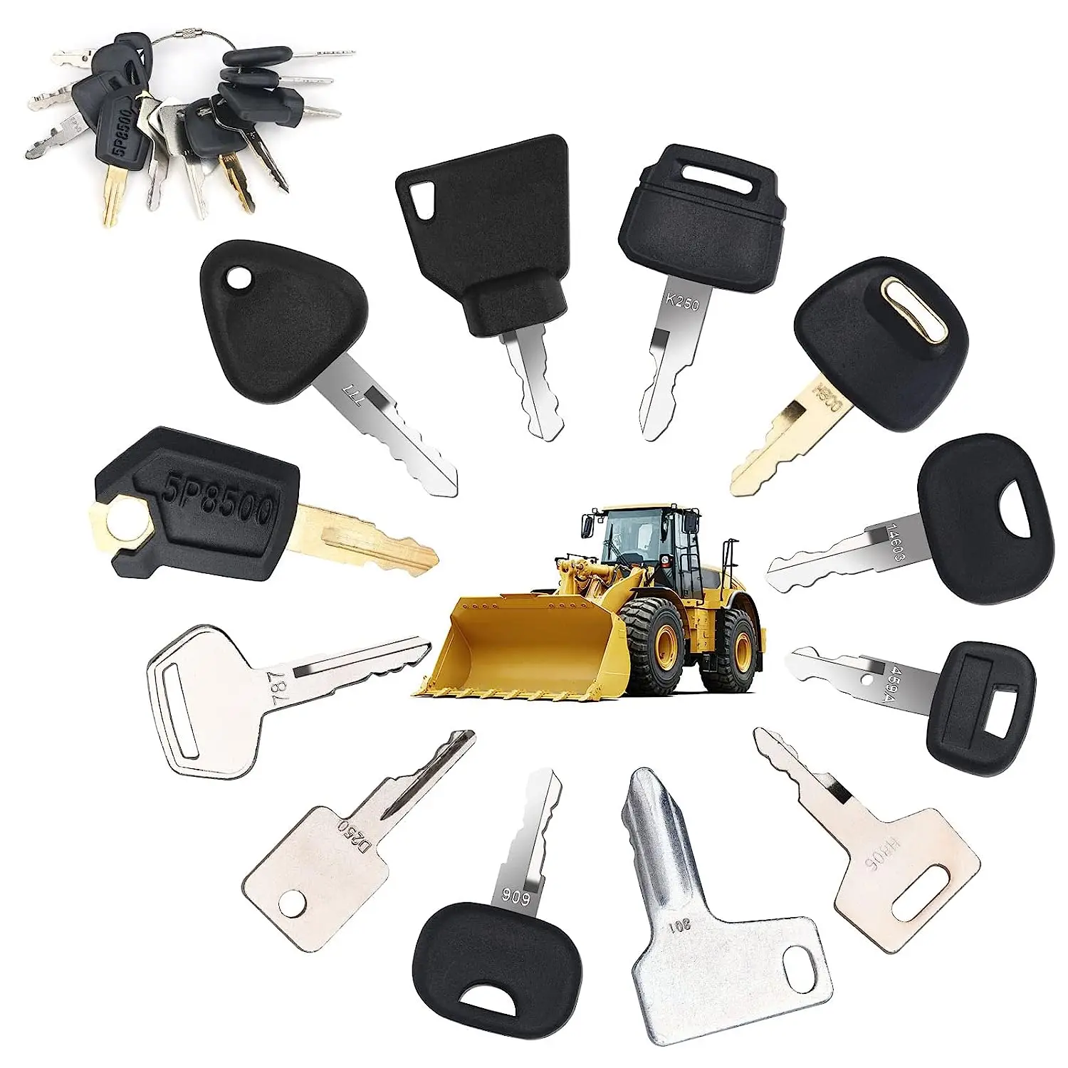 Heavy Equipment Caterpillar - 12 Keys Heavy Equipment Construction Ignition