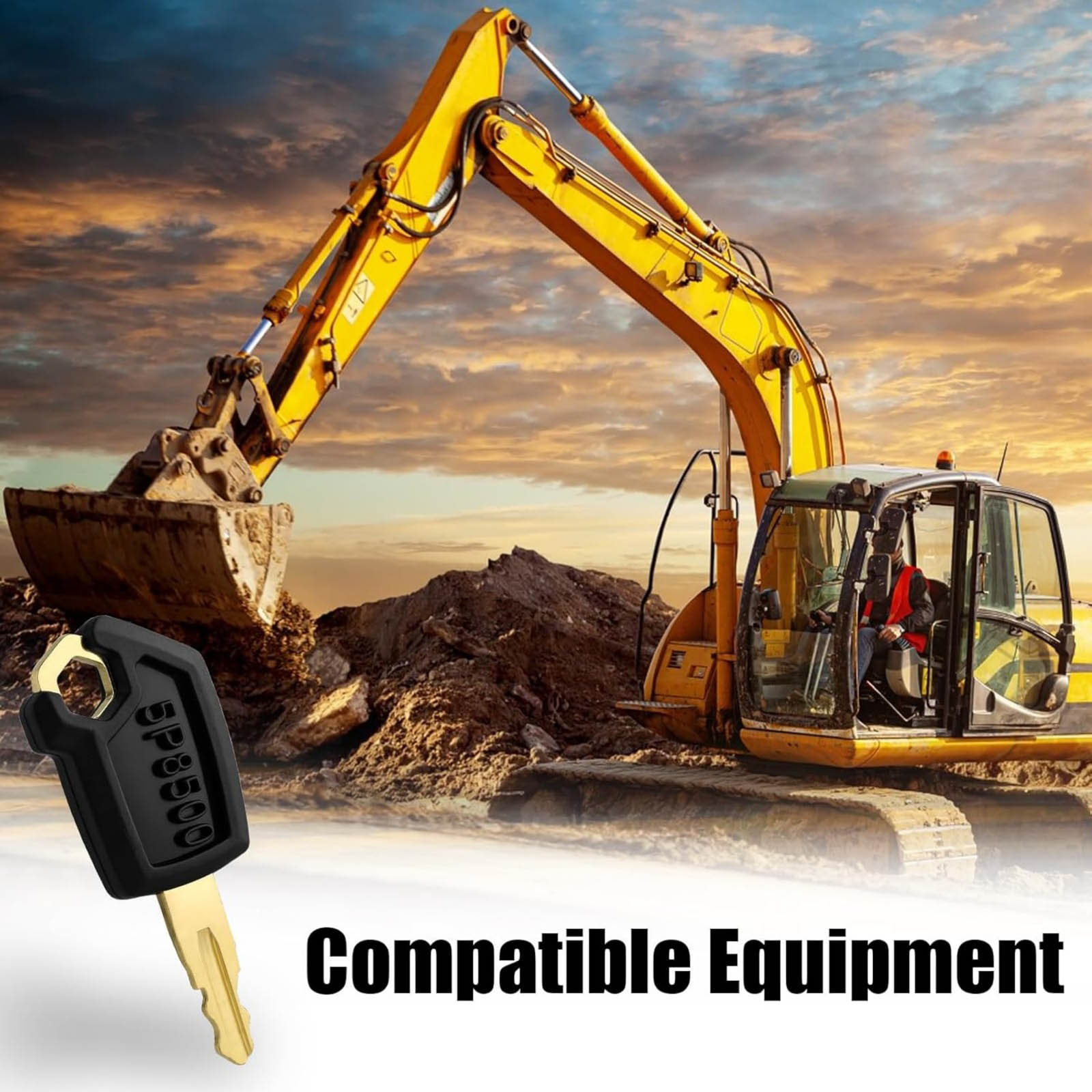 Heavy Equipment Caterpillar - 10Pcs 5P8500 0964753 0966198 Ignition Key