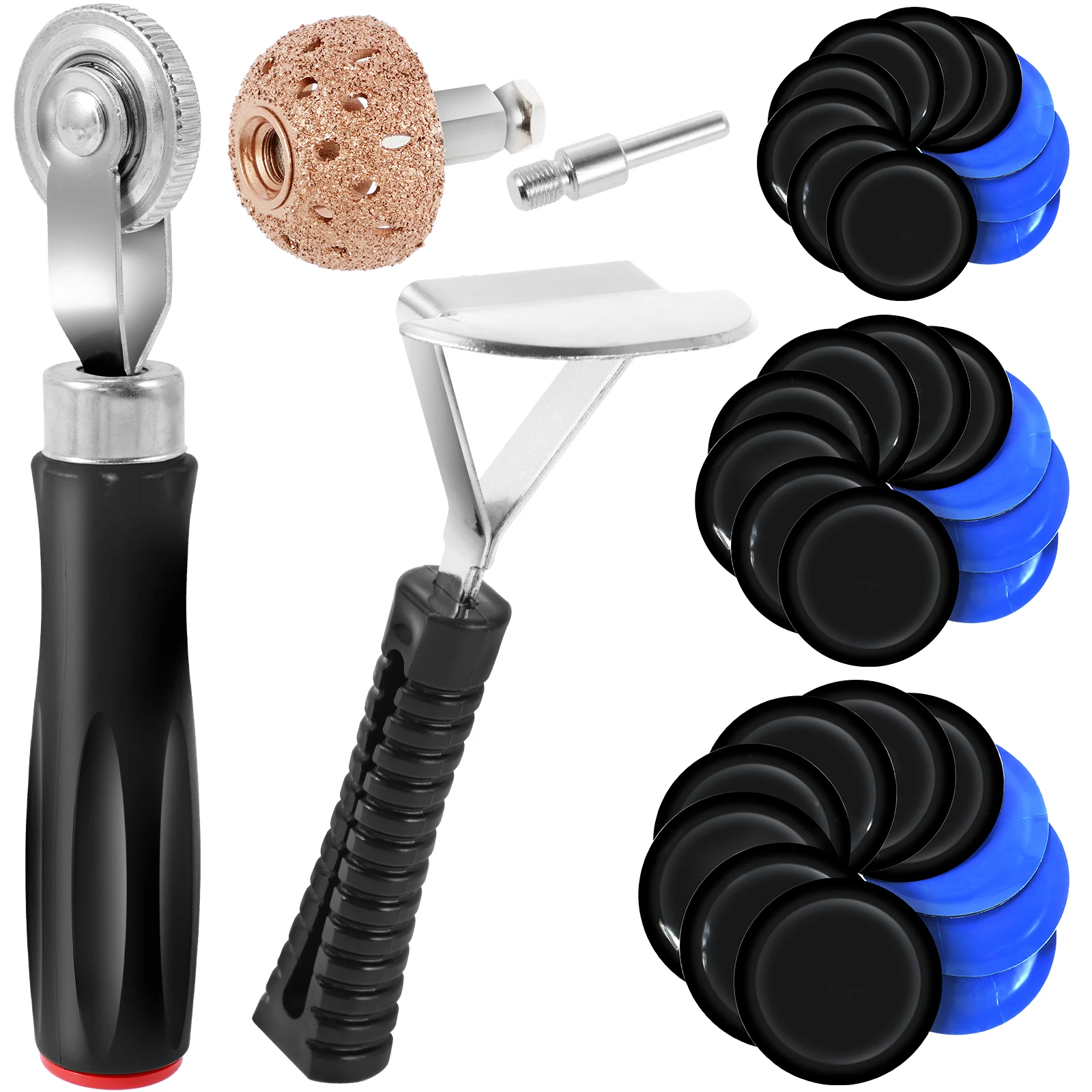 Heavy Equipment Scraper - 33Pcs Tire Patch Kit with Roller