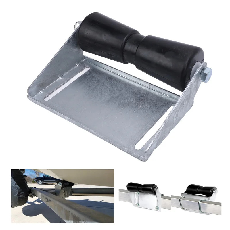 Heavy Equipment Trailer - Boat Trailer Rollers with Bracket Heavy