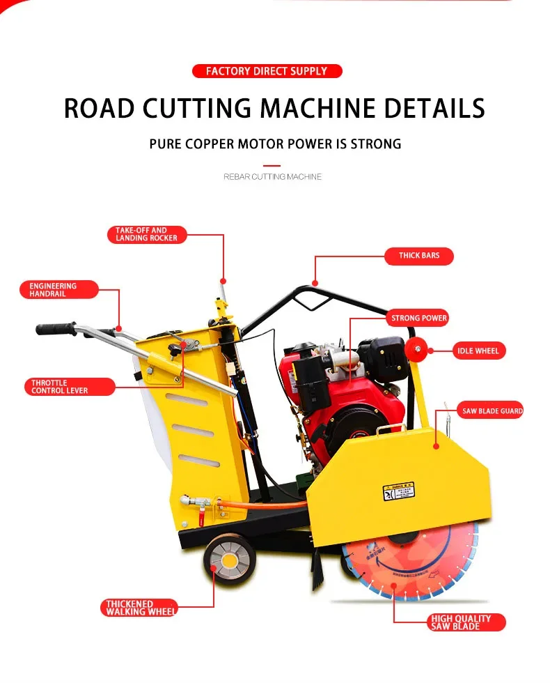 Road Saw New Design Asphalt Co - Electric Concrete Cutter recension och pris