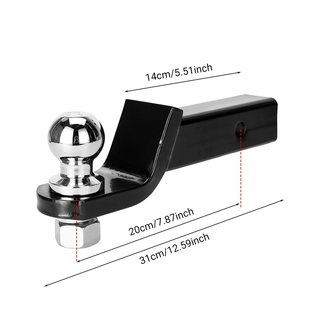Towbar Hitch Ball Mount 50mm T - Heavy Equipment Trailer recension och pris