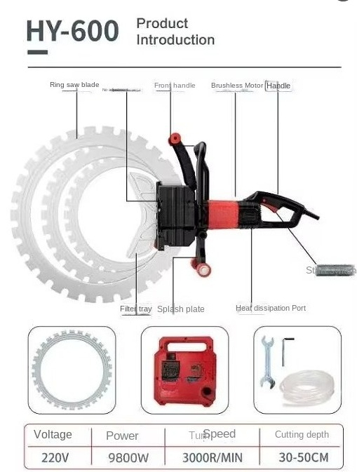 High Frequency Dust-Free Circu - Electric Concrete Cutter recension och pris