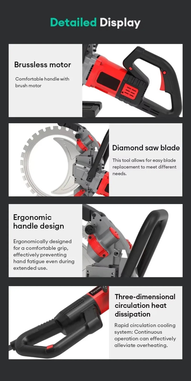 IKN Construction Demand 410mm  - Electric Concrete Cutter recension och pris