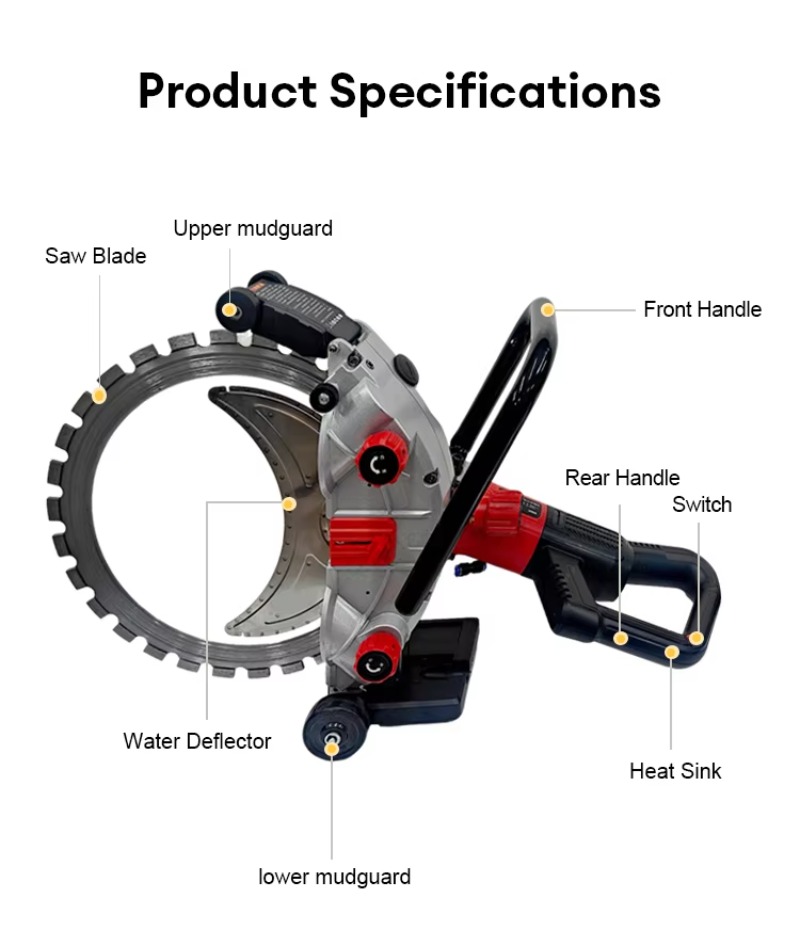 8800W Electric Power Concrete  - Electric Concrete Cutter recension och pris